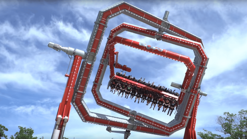 Six Flags Cyborg Cyber Spin