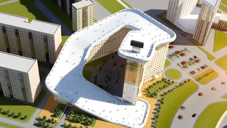 Slalom House concept residence in Astana