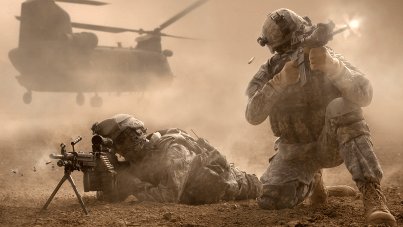 Soldiers in Combat