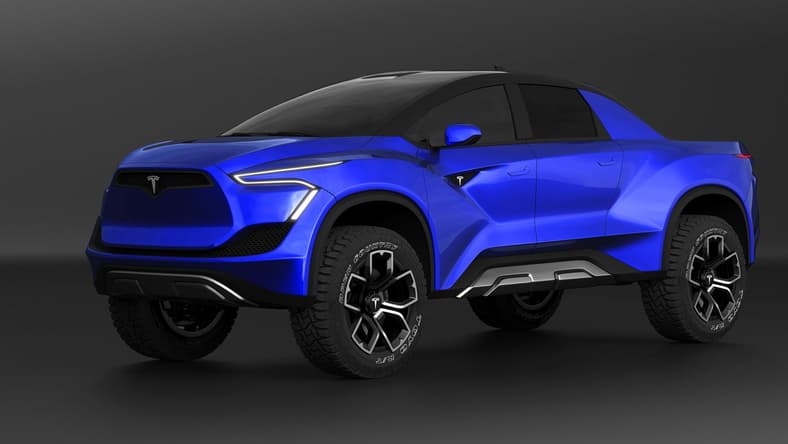 Tesla Pickup Model P Concept Promo