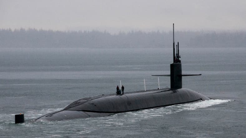 Ohio-class ballistic-missile submarine USS Kentucky departs refueled