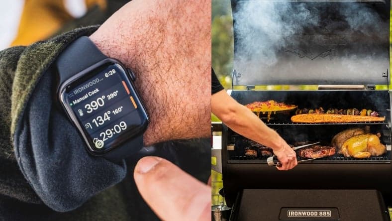 Traeger Apple Watch App Promo Split