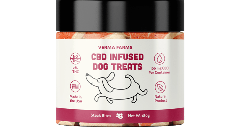 Verma Farms CBD Dog Treats Steak Bites 100mg