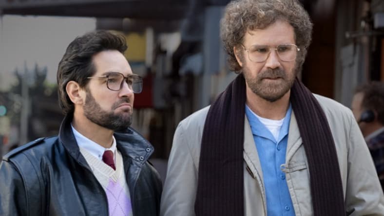Paul Rudd and Will Ferrell in a scene from “The Shrink Next Door.”
