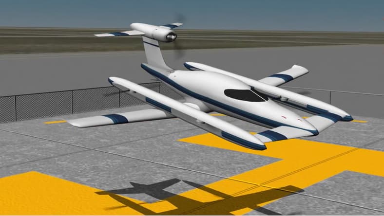 Airbus' patent-pending hybrid VTOL plane concept (Photo: YouTube)