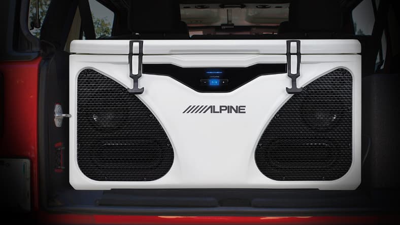 Alpine's In-Cooler Entertainment system (Photo: Alpine Electronics of America)