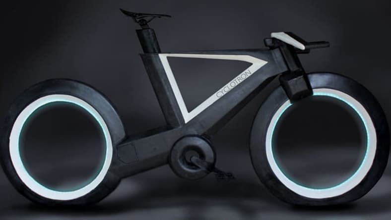 The spokeless Cyclotron connected smart bike (Photo: Cyclotron Cycles)
