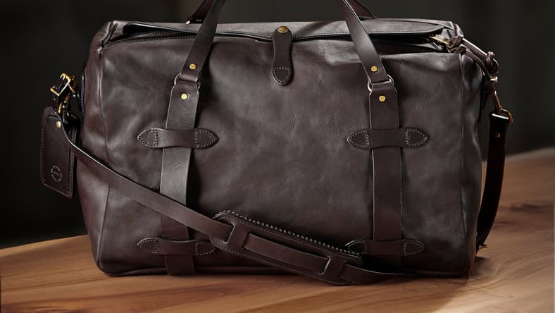 Filson's Weatherproof Collection Medium Duffle (front view) $950.jpg