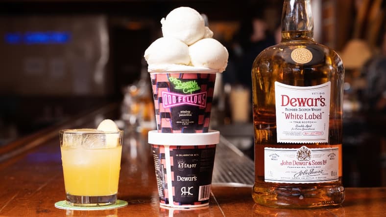 oddfellows boozy ice cream capsule dewar's promo