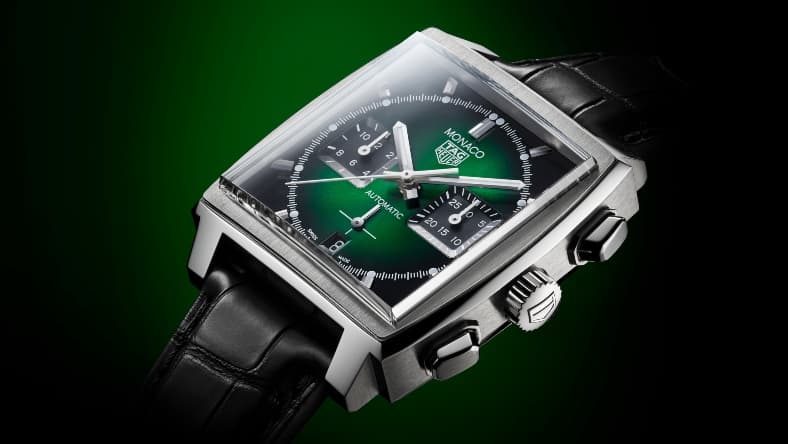 Tag Heuer Monaco Green Dial Promo