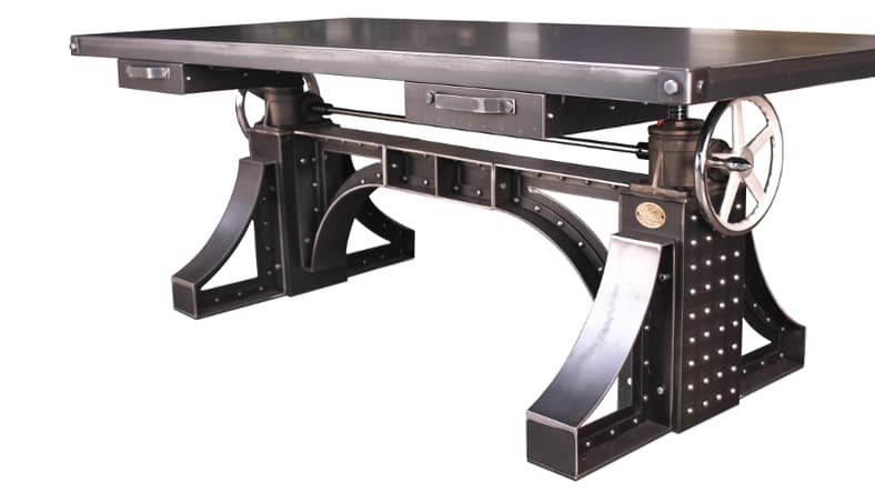 The sturdy Bronx Crank Desk (Photo: Vintage Industrial)