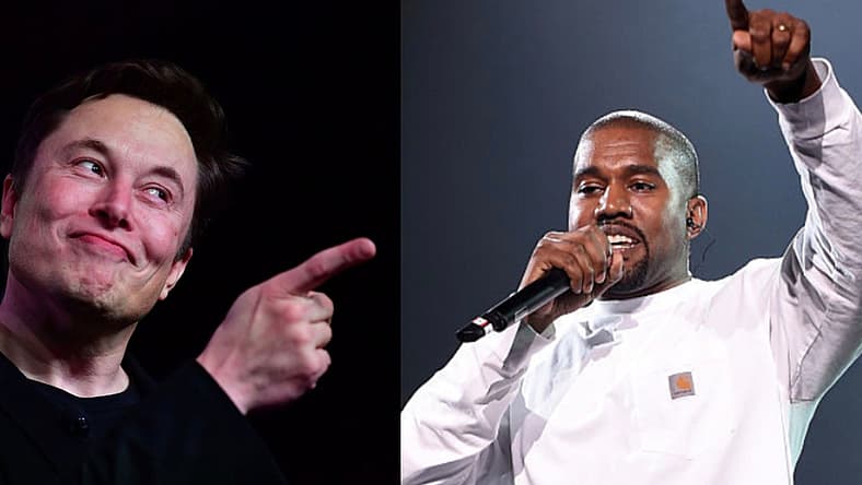 Elon Musk and Kanye West