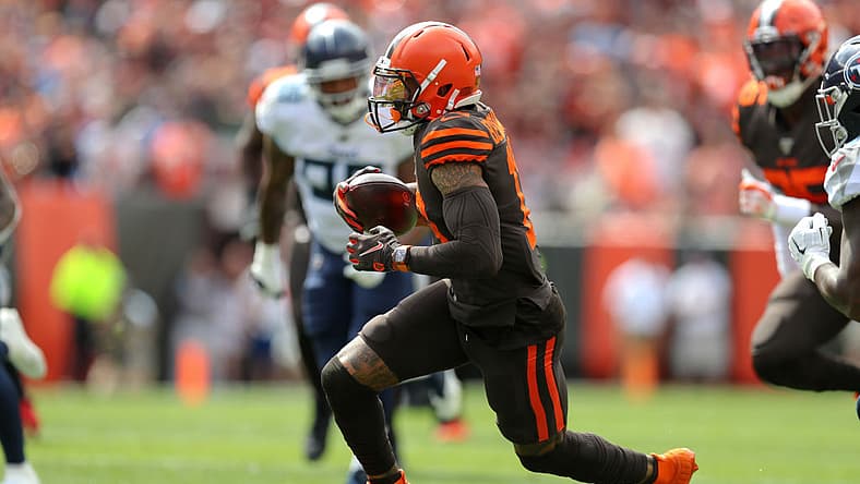 Odell Beckham Jr. playing with his Richard Mille watch on