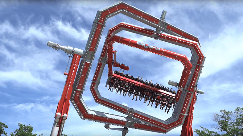 Six Flags Cyborg Cyber Spin