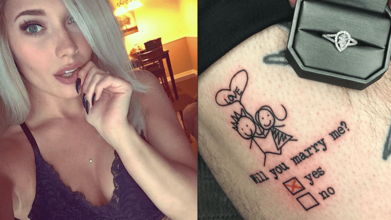 Tattoo Marriage Proposal