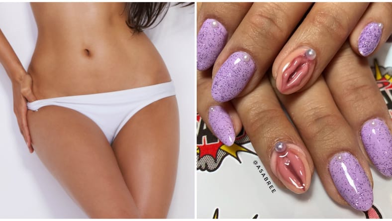 vagina nails split