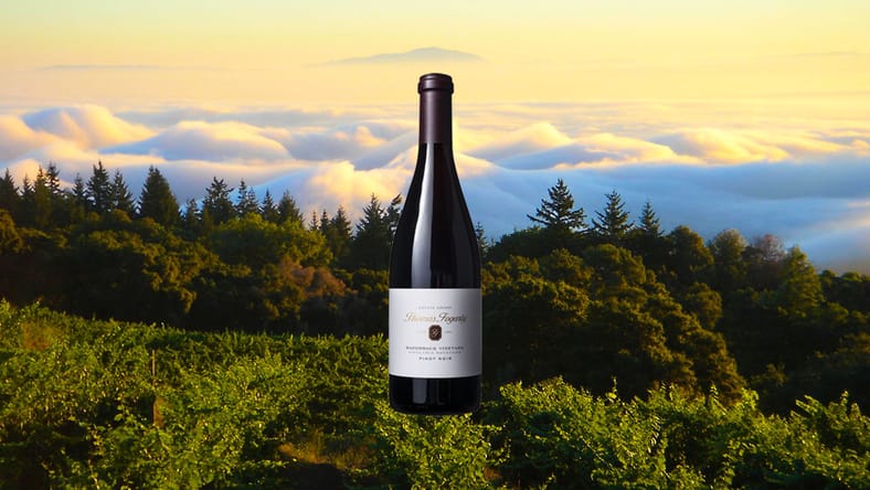 Red wine from the Santa cruz mountains.