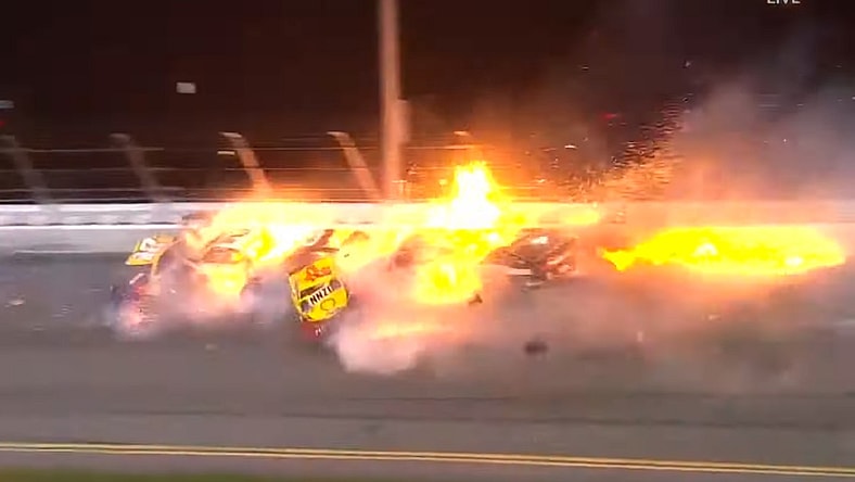 2021 Daytona 500 Crash