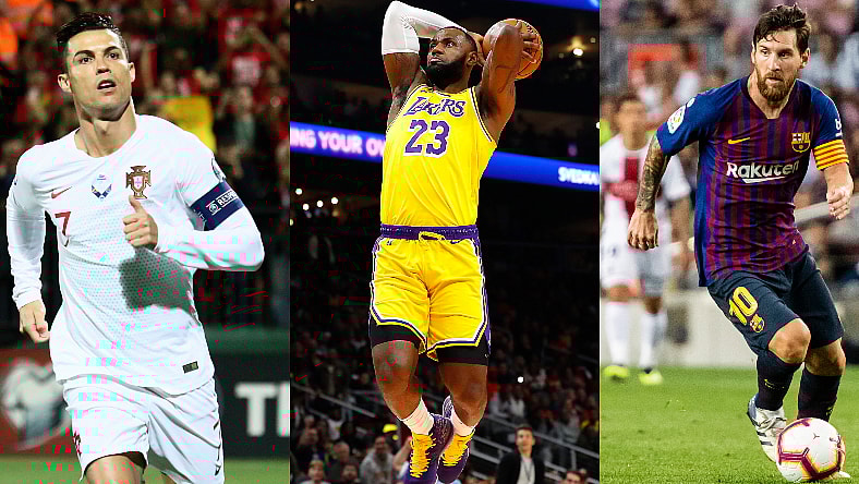 Athlete Influnecers Lionel Messi LeBron James Cristiano Ronaldo 2