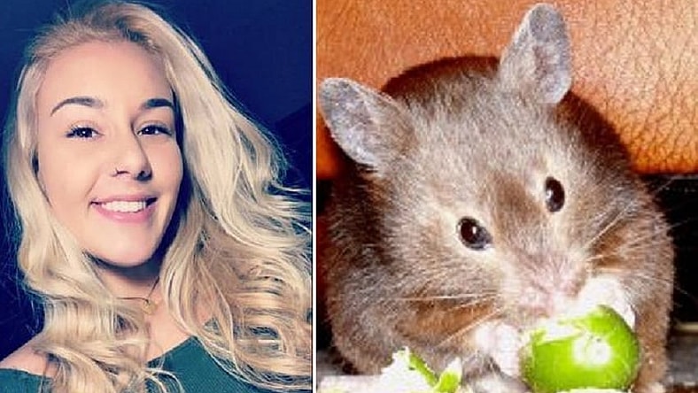 Belen Aldecosea and a hamster; but not her hamster.