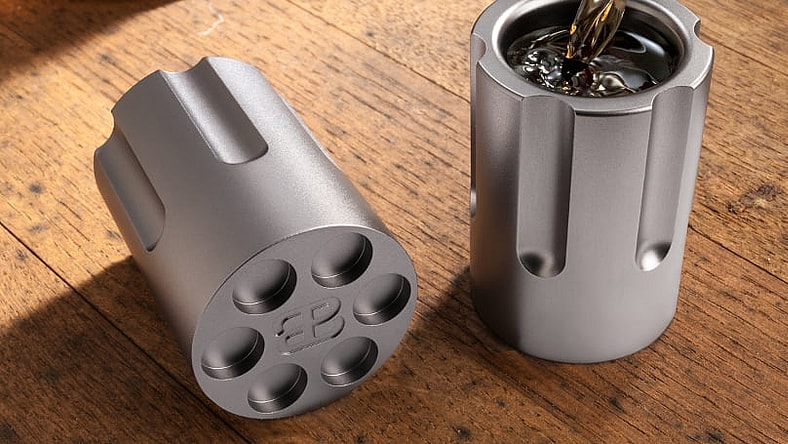 Inspired by the classic Colt revolver for your liquid refreshment