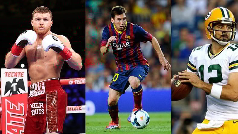 Canelo Alvarez Lionel Messi Aaron Rodgers Promo