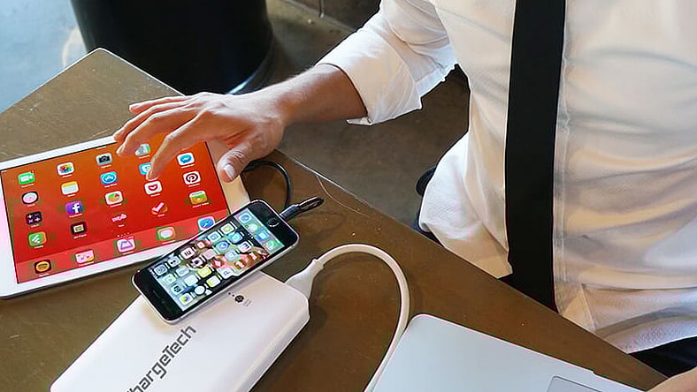 Power a laptop and two other devices anywhere