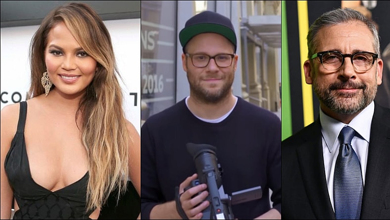 chrissy-teigen-seth-rogen-steve-carell