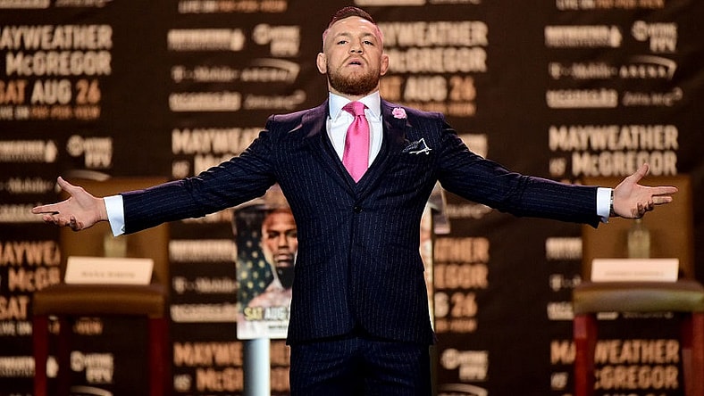 Conor McGregor eff you suit promo