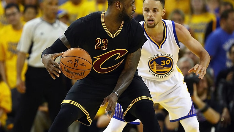 curry lebron getty