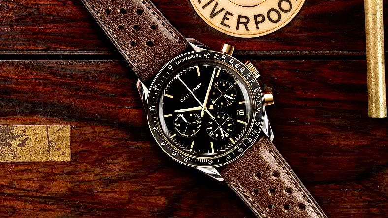 Dan Henry 1962 Racing Chronograph Gold Promo