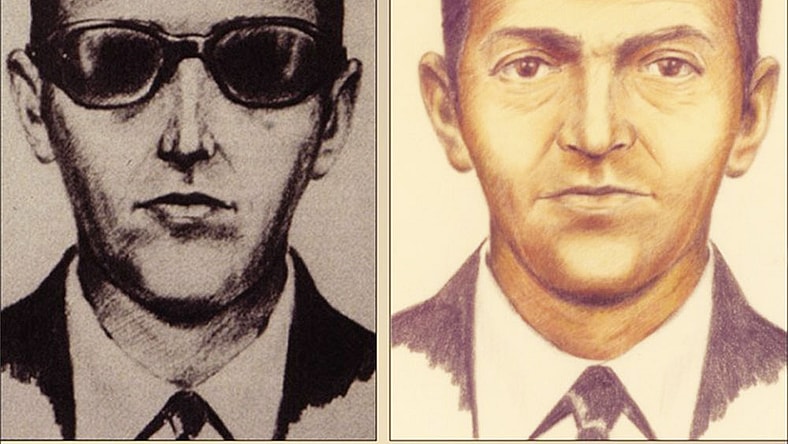 Suspect sketches for D.B. Cooper. (Image: FBI.gov)