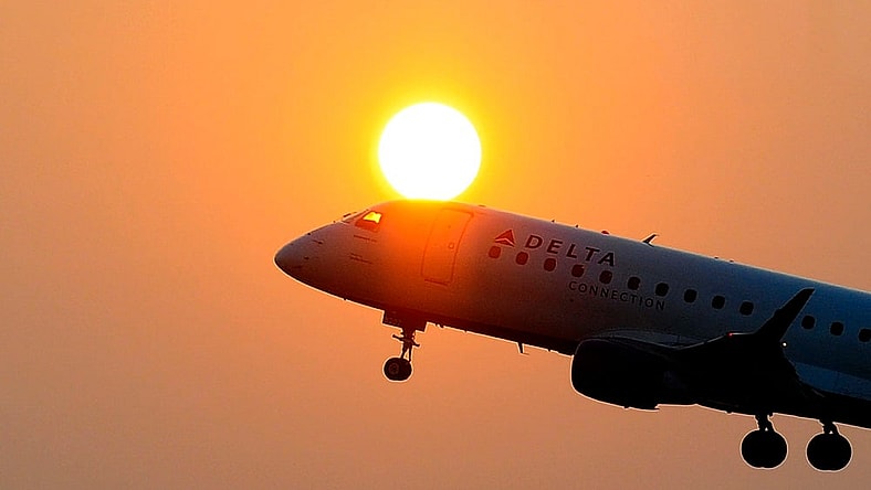 Delta in flight getty