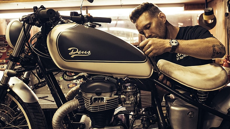 deus ex machina x breitling watch collab promo