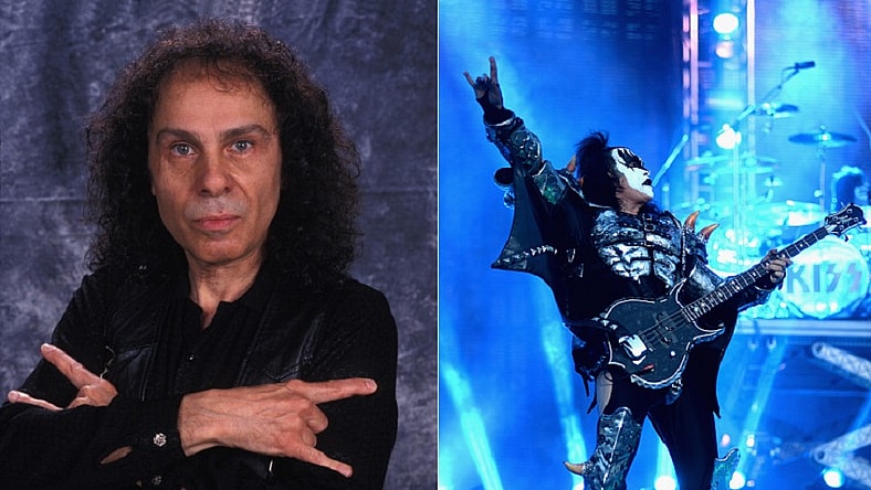 Ronnie James Dio and Gene Simmons