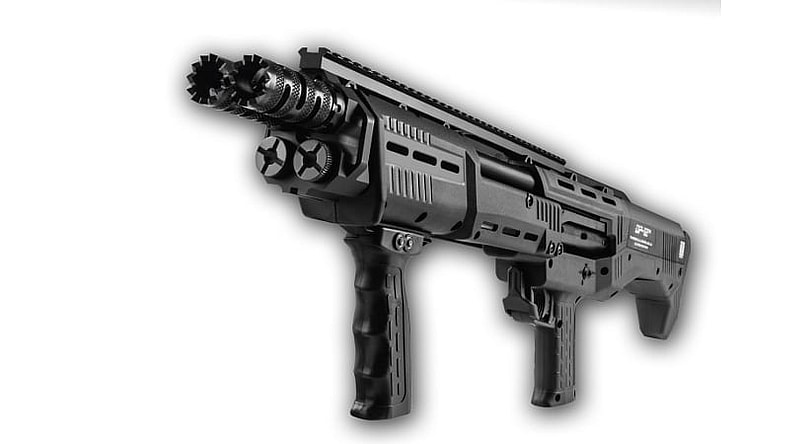 The DP-12 sports 16 rounds of serious firepower