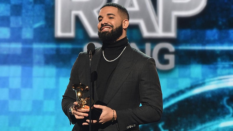 Drake accepts the Best Rap Song award for 'God's Plan' onstage backstage during the 61st Annual Grammy Awards