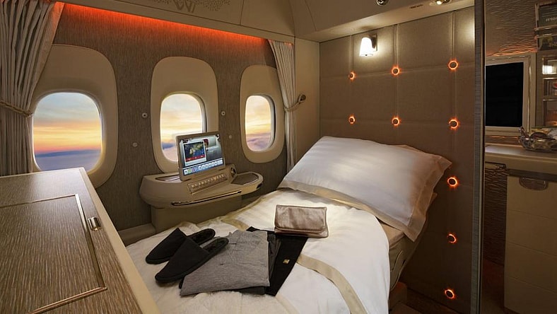 Emirates First Class Suite Promo