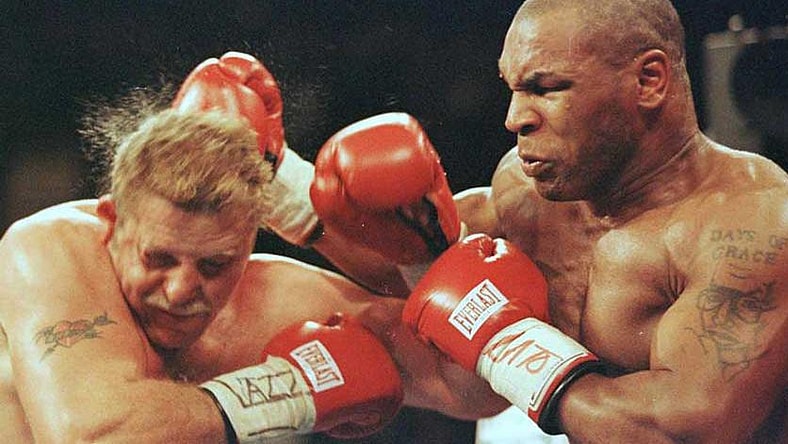 mike tyson KOs frans botha