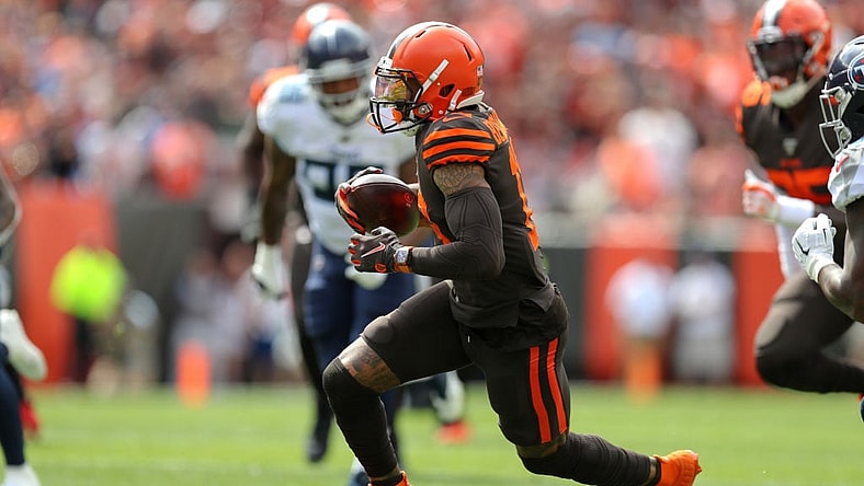 Odell Beckham Jr. playing with his Richard Mille watch on