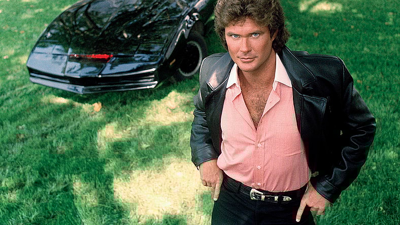 David Hasselhoff and KITT (Photo: NBC/Getty)