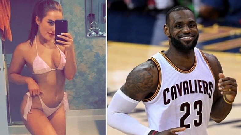 Heidi Hoback and LeBron James