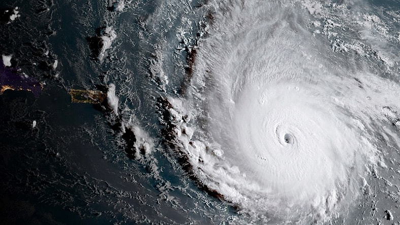 Hurricane Irma satellite view