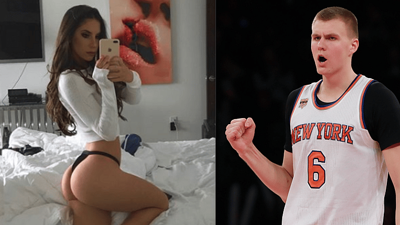 Jen Selter Kristaps Porzingis