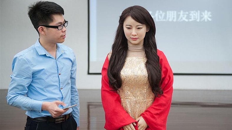 She addresses her master as "Lord." Nuff said.