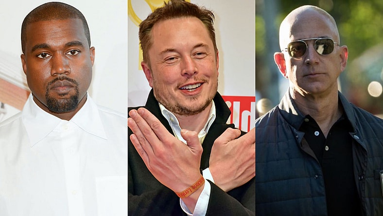 kanye-elon-bezos-getty