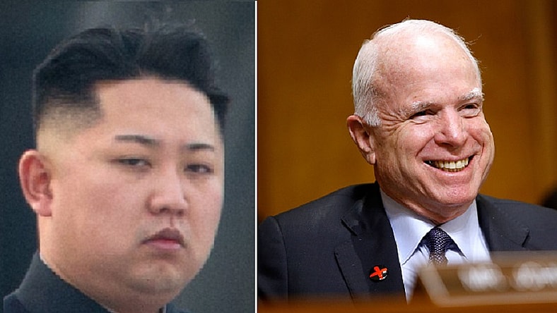 Kim Jong Un and John McCain