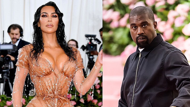 Kim Kardashian Kanye West Promo Split