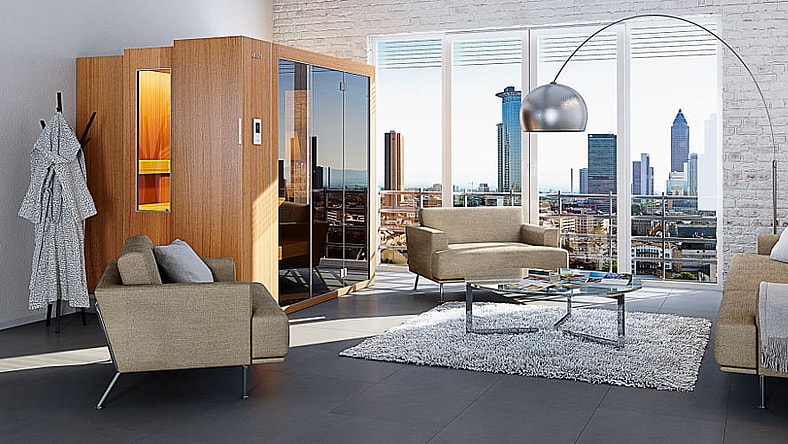 A fully functioning 5-foot deep sauna