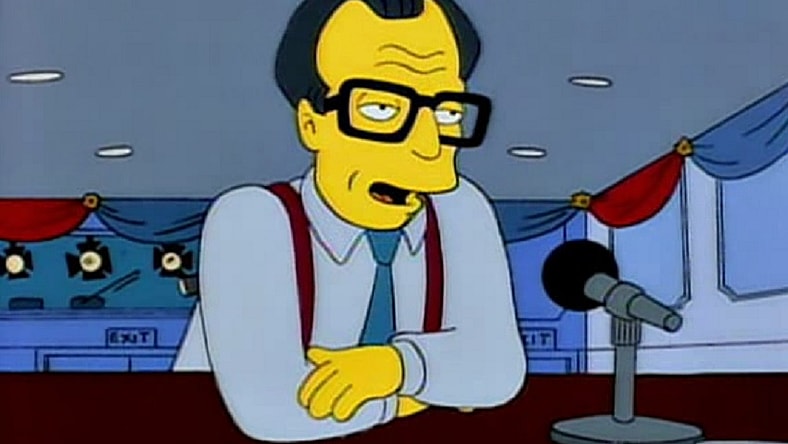Larry King on the Simpsons